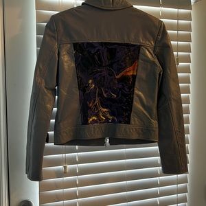 Hand Painted Vintage Leather Jacket